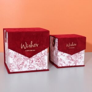 Luxury Wedding Gift Box with Leather Handle – Custom Rigid Box Manufacturer