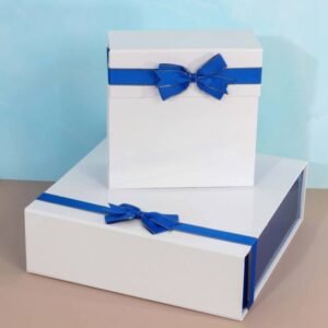 Blue Collapsible Magnetic Box – Foldable Gift Box Wholesale