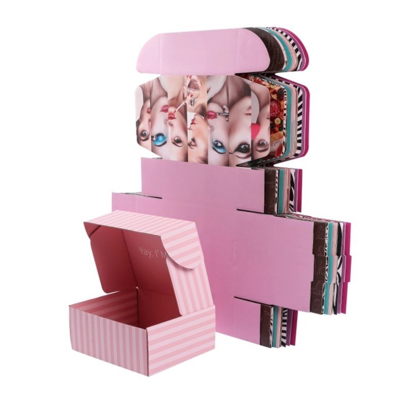 Custom Corrugated Mailer Box – Personalized Logo Foldable Shipping Boxes Corrugated box for cosmetic packaging – ideal for online store shipping and retail