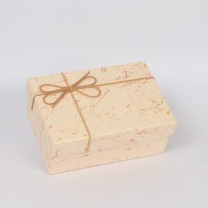 Beige Paper Gift Box – Four Sizes Top and Bottom Box Wholesale