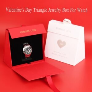 Creative triangle watch gift box manufacturer – custom geometric rigid box for watches and jewelry