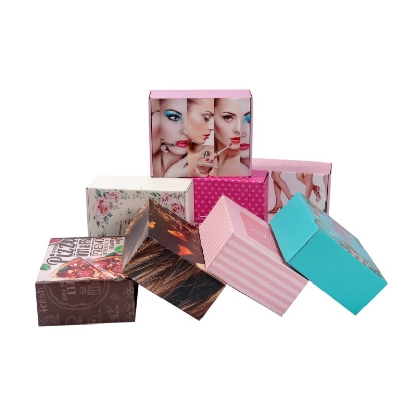 Custom Corrugated Mailer Box – Personalized Logo Foldable Shipping Boxes Custom corrugated mailer box closed – one piece foldable design for eco friendly shipping