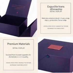 custom double door gift box manufacturer – oem magnetic flip box factory