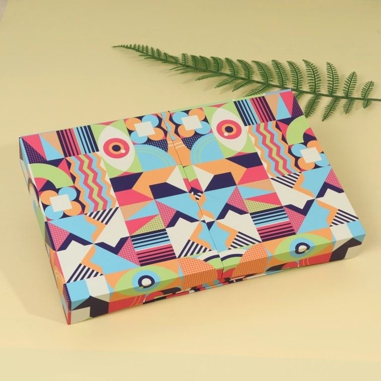 Flip Top Chocolate Gift Box Closed Color Printed