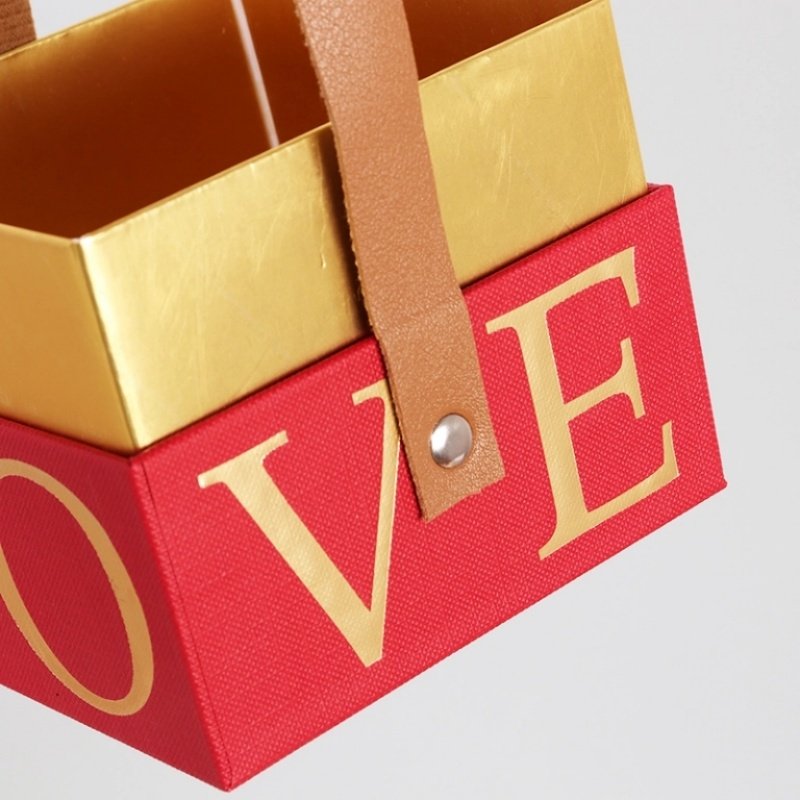  Flocked printed wedding gift box – soft velvet like finish for premium tactile experience