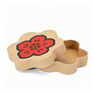 Custom Shaped Lid and Base Box Manufacturer – OEM Rigid Gift Box Factory Flower petal shaped gift box – custom die-cut design for commemorative petals and dried flowers