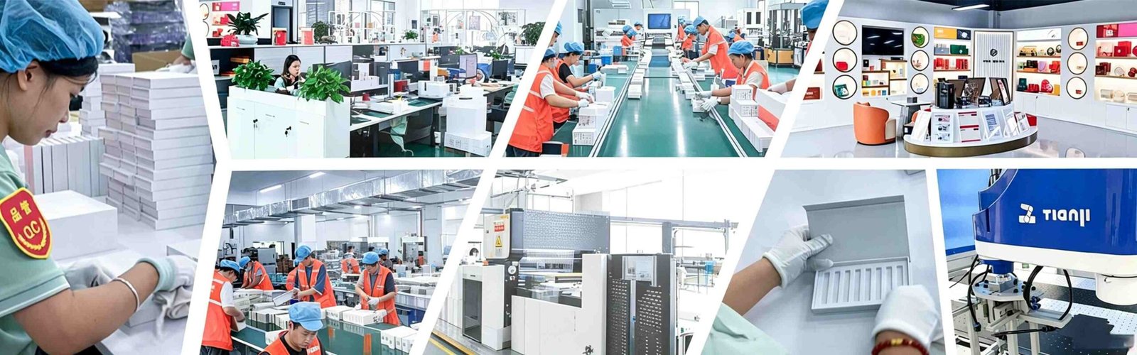 Geschenkbox Produktion in der Fabrik