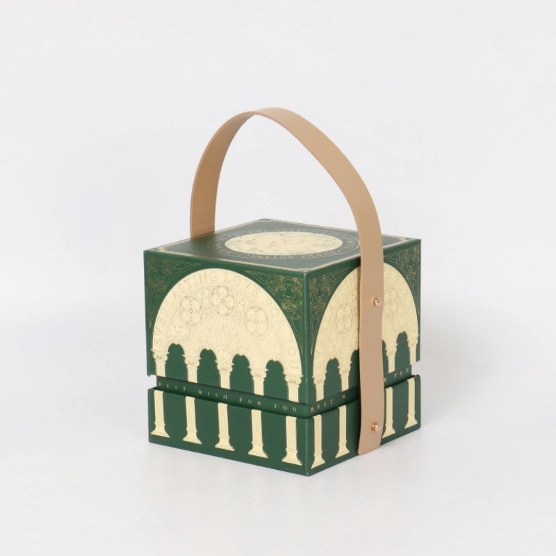 European Retro Green Wedding Gift Box – Embossed Printing Wholesale Manufacturer Gift box manufacturer factory production line – FSC, SGS, ISO9001 certified wholesale