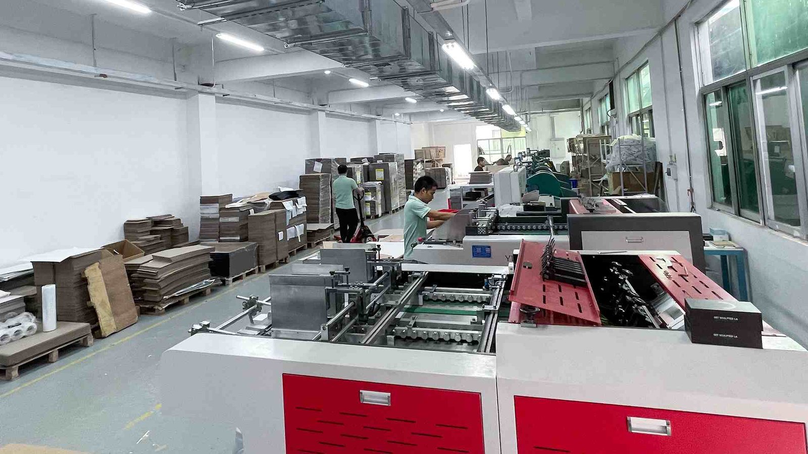custom gift box production workshop automated line