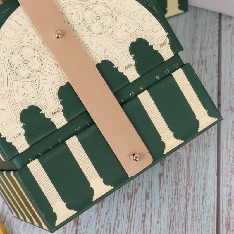 European Retro Green Wedding Gift Box – Embossed Printing Wholesale Manufacturer Green gift box for candy and chocolate – perfect for wedding favors and special occasions