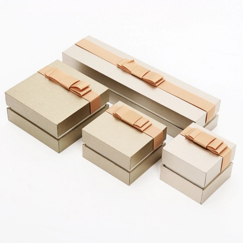 Bowknot Jewelry Box – Luxury Pearl Gift Box Set Wholesale Manufacturer Jewelry box lining options – pearl cotton, EVA, satin for jewelry protection