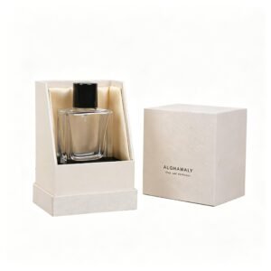 120g pearlescent paper and 1200g gray board material for rigid perfume box – wholesale factory direct