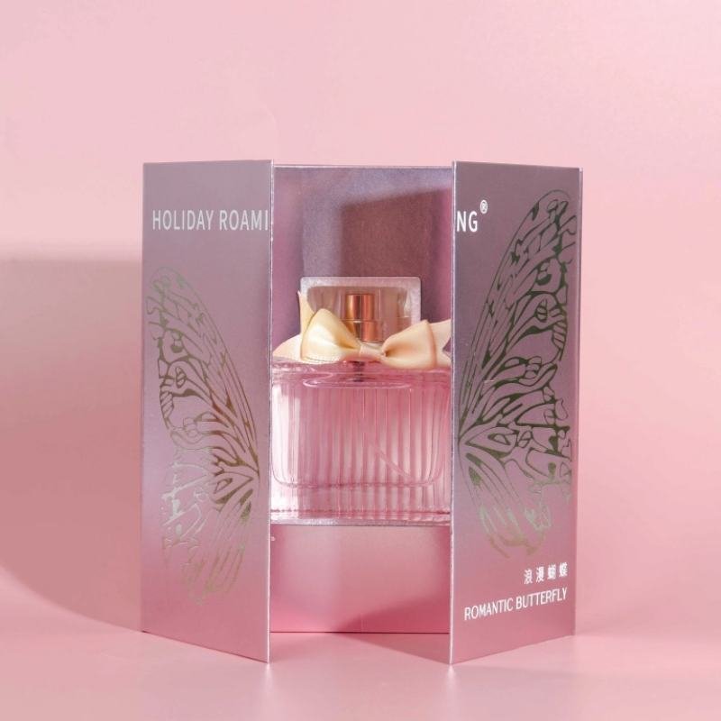 Gold-Stamped Butterfly Perfume Box – Luxury Double-Door Gift Manufacturer Perfume gift box manufacturer factory production line – professional OEM bulk production