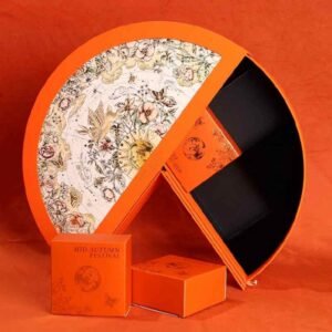 Rotatable Semi-Circular Mooncake Gift Box – Custom Luxury Packaging