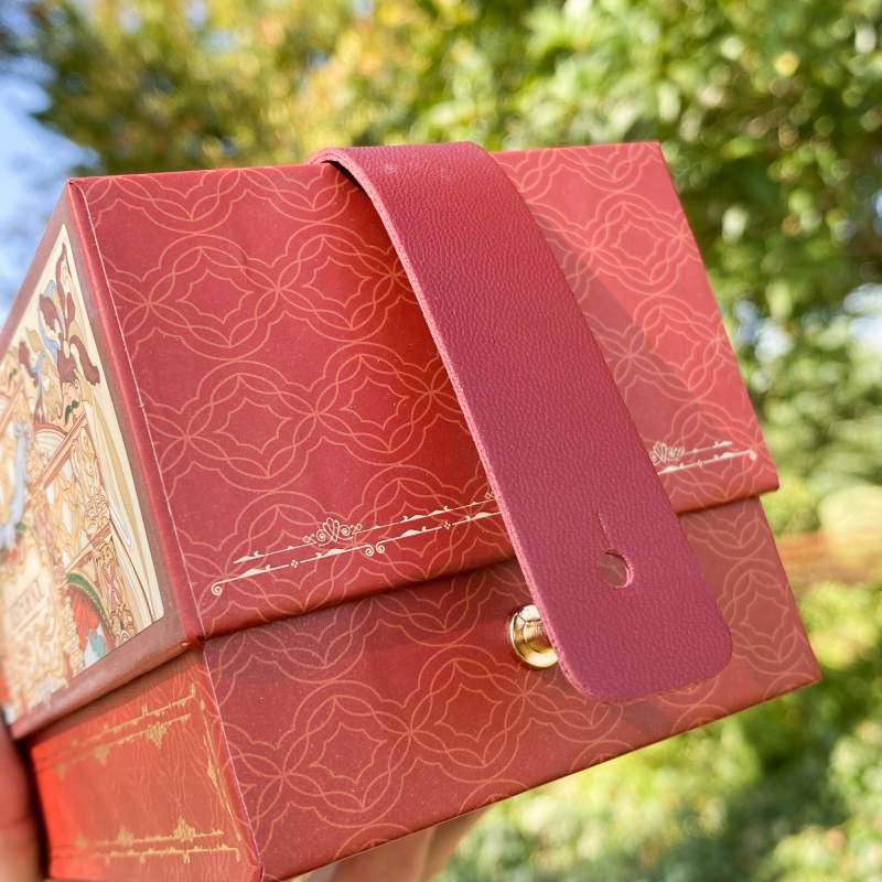 Wedding gift box opened with lace switch – portable surprise and elegant design