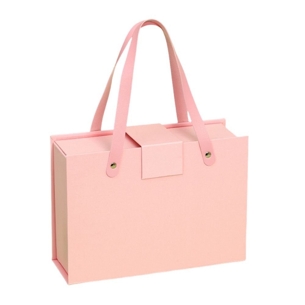 Folding Handle Gift Box with R